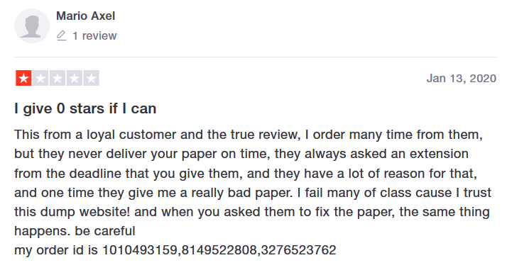 Academized.com Customer reviews 