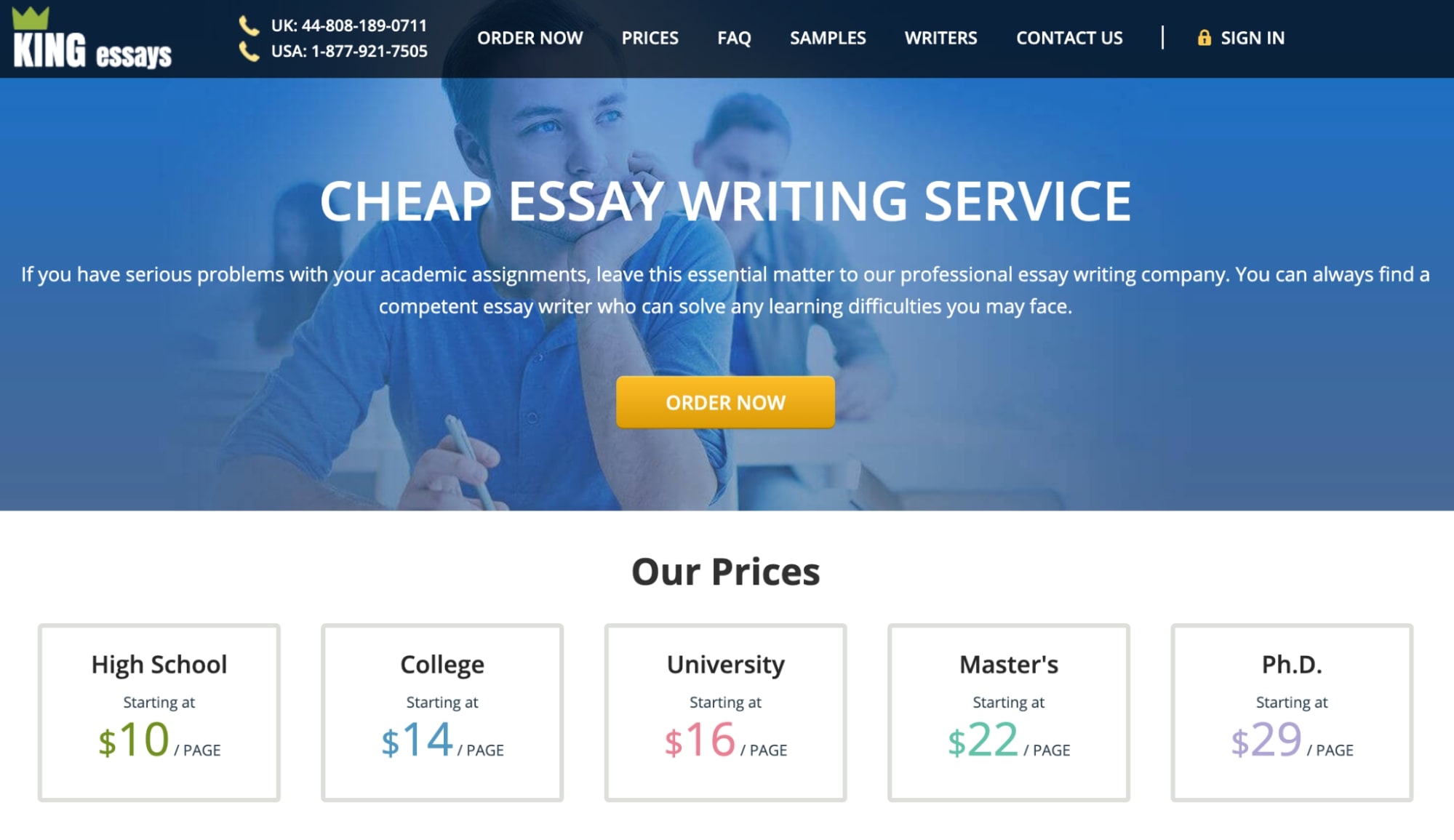 kingessays.com best essay writing service