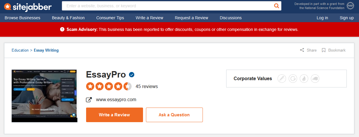essaypro writer reviews